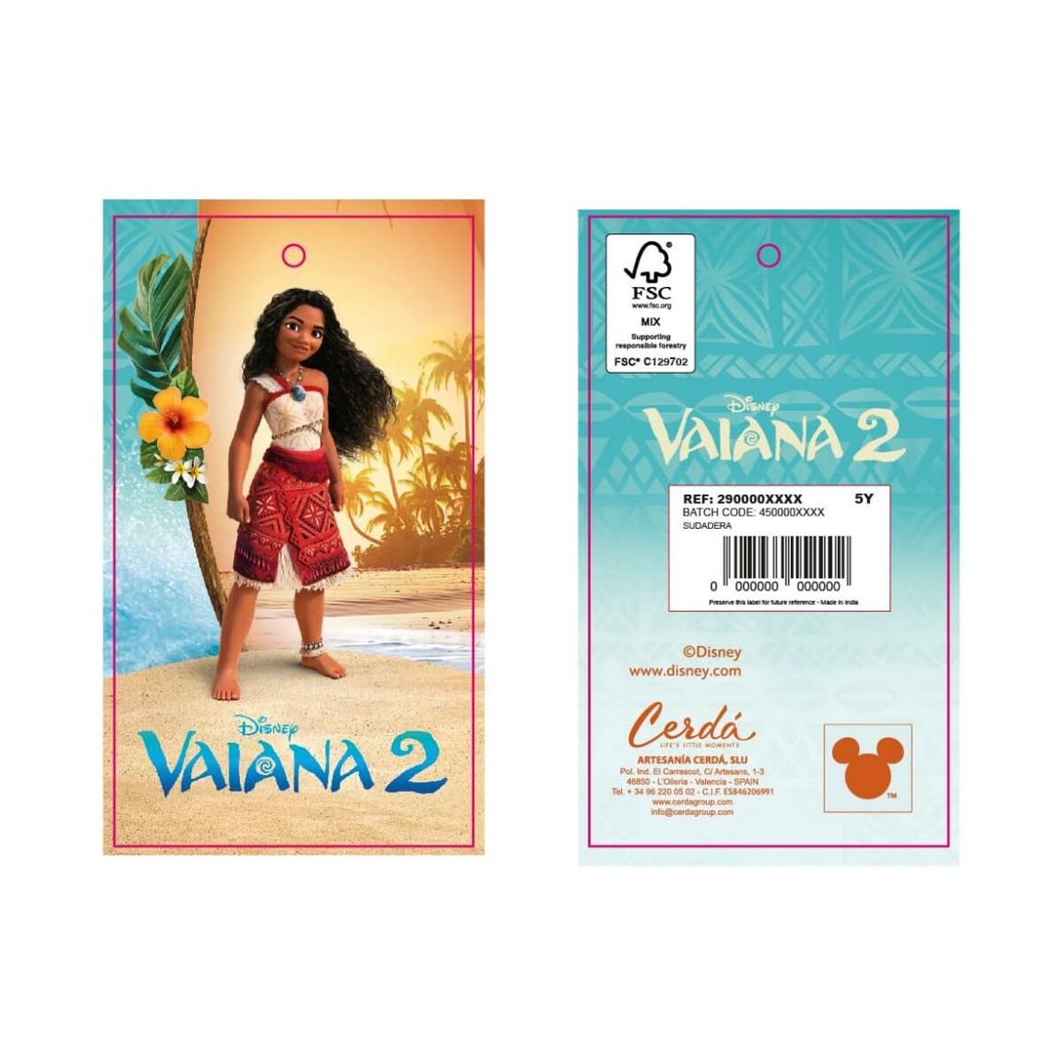 Sudadera con Capucha Niña Stitch Moana Beige