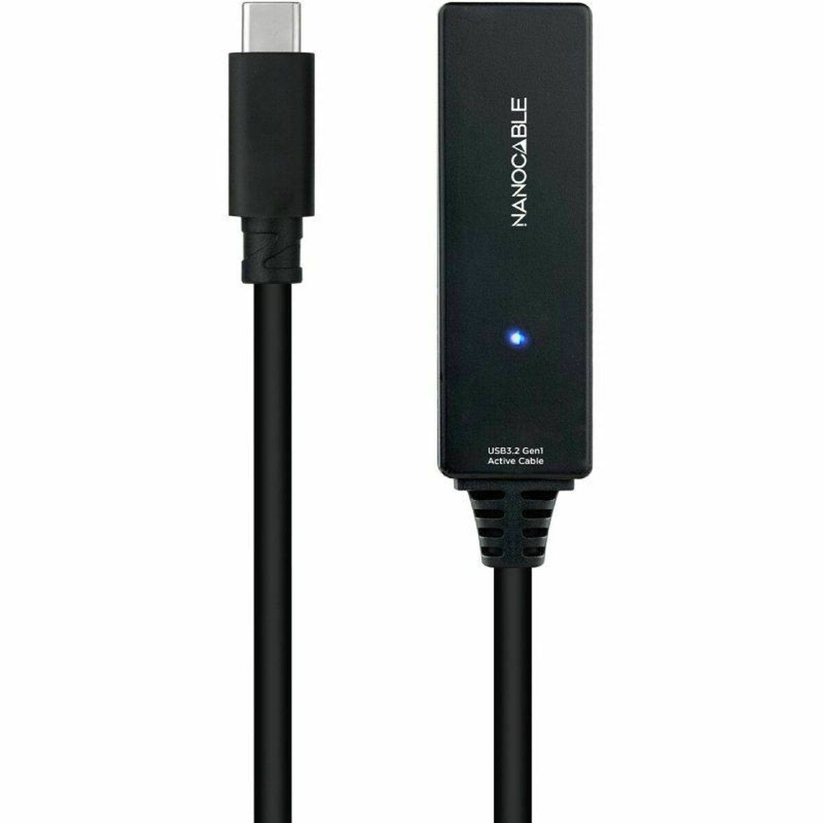 Cable USB NANOCABLE USB 3.2 amplif. C/M-C/H 5m Negro 5 m