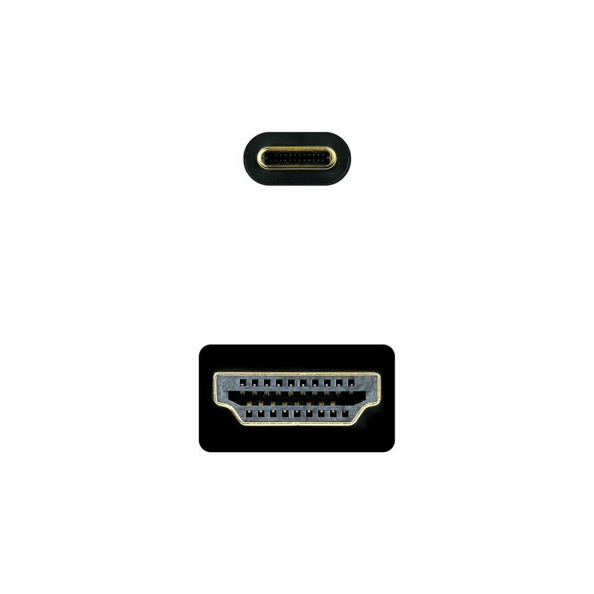 Cable USB-C a HDMI NANOCABLE 10.15.5135 Negro 5 m
