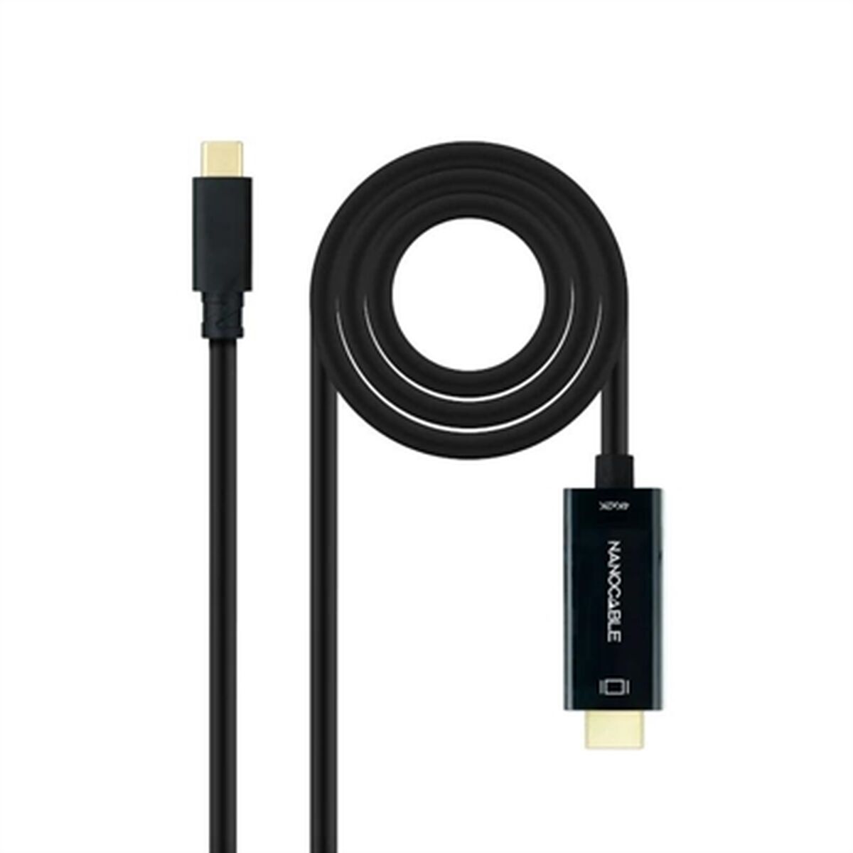 Cable USB-C a HDMI NANOCABLE 10.15.5135 Negro 5 m