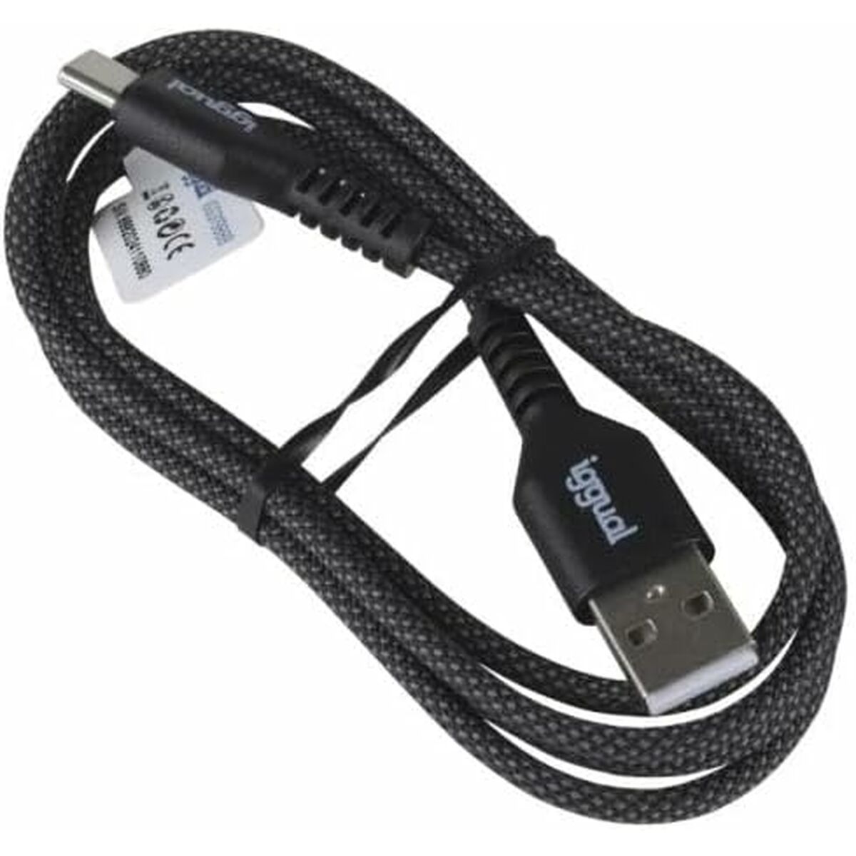 Cable USB A a USB-C iggual IGG319888 Negro