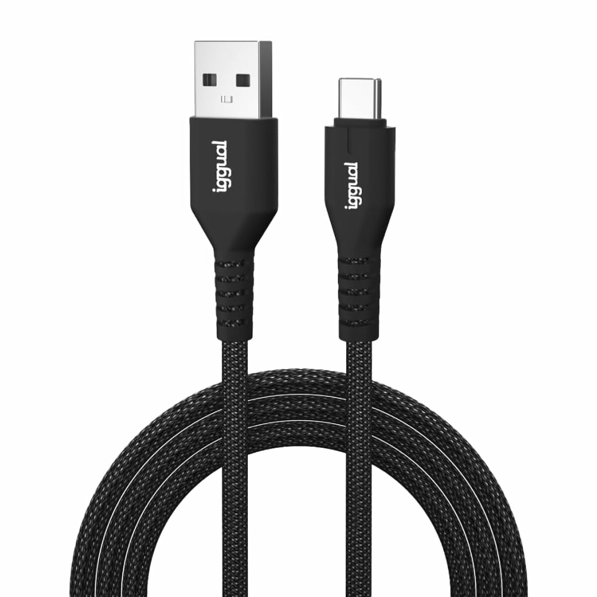 Cable USB A a USB-C iggual IGG320006 Negro 1,8 m