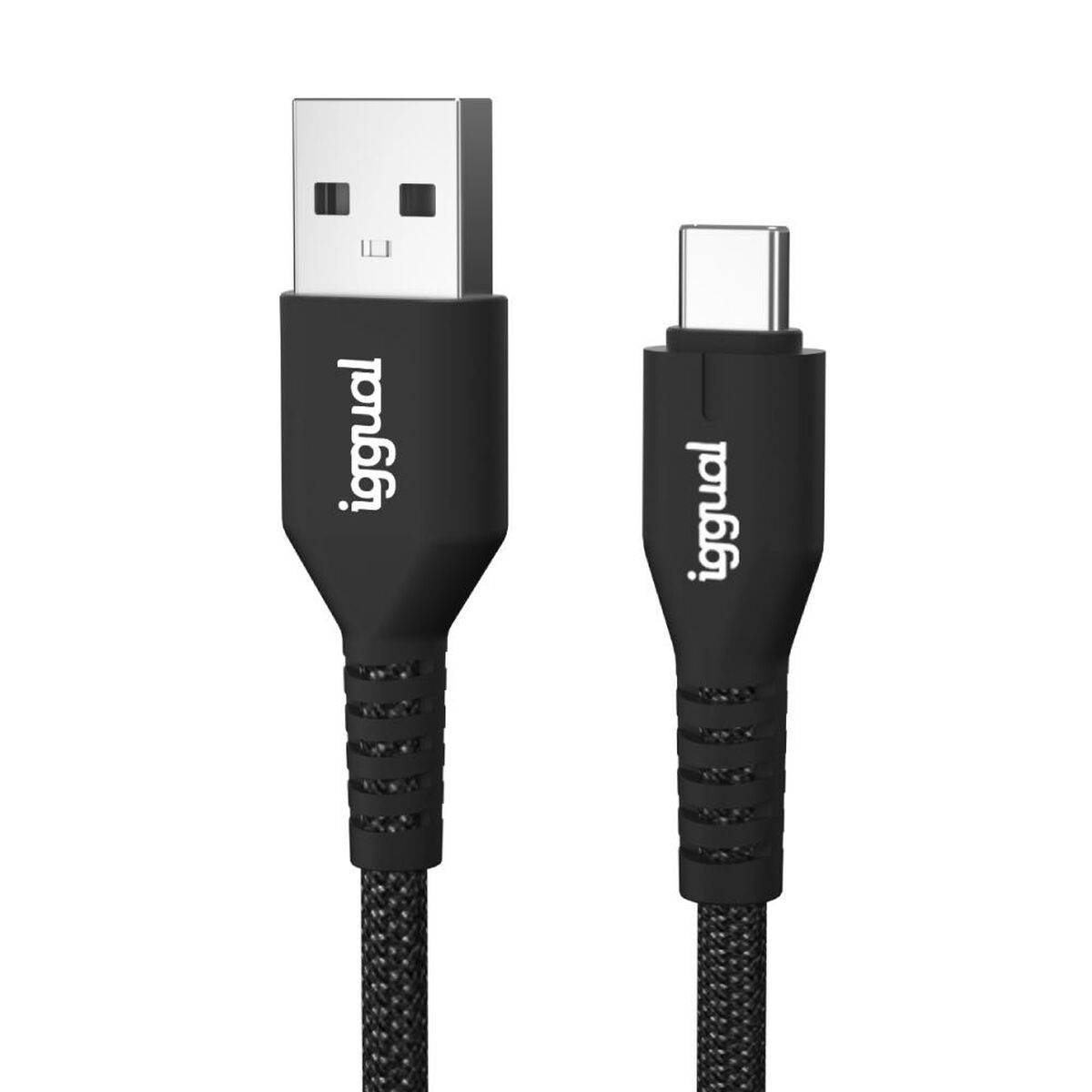 Cable USB A a USB-C iggual IGG320006 Negro 1,8 m