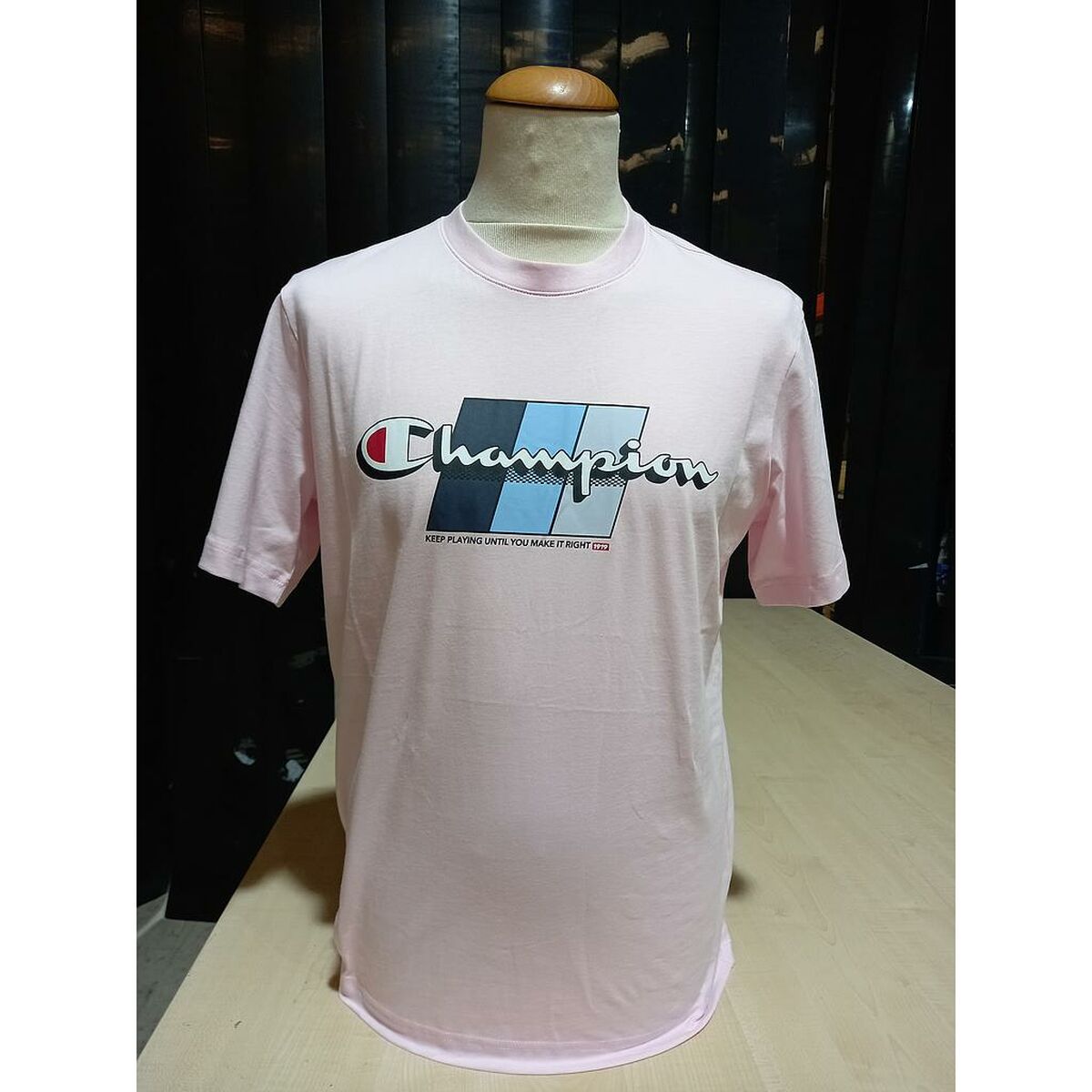 Camiseta de Manga Corta Hombre Champion CHAMPION SS TEE 221219 BSP Rosa