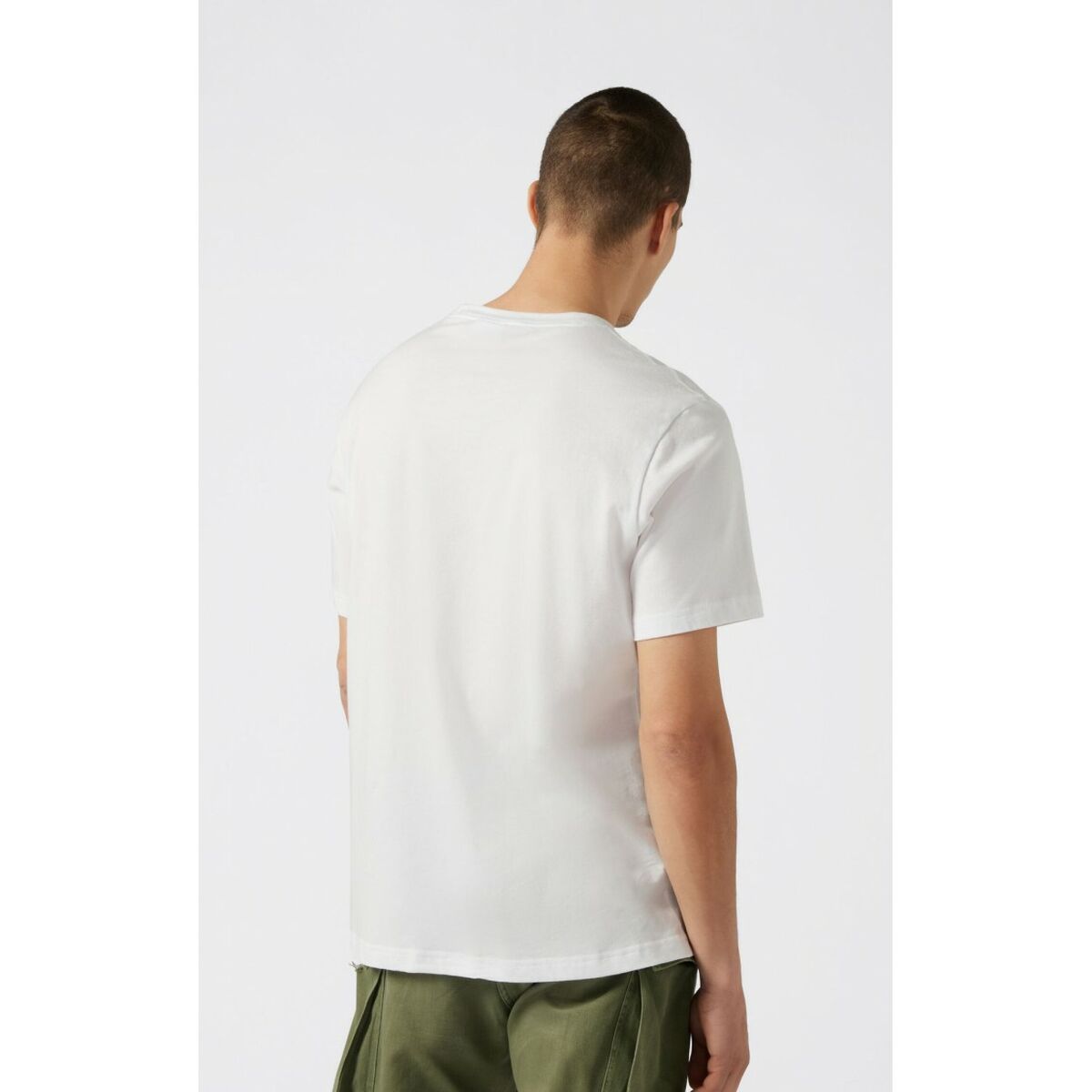 Camiseta de Manga Corta Hombre Champion CHAMPION SS TEE 221219 Blanco