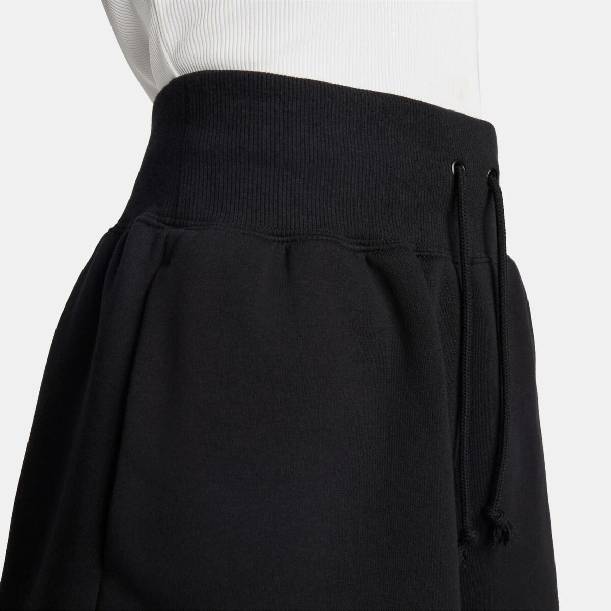 Pantalones Cortos Deportivos para Mujer Nike NSW PHNX FLC HR SHORT FD1409 010 Negro