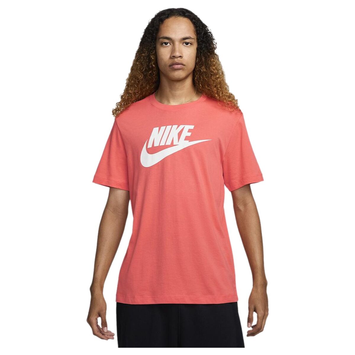 Camiseta de Manga Corta Hombre Nike M NSW TEE ICON FUTURA AR5004 814 Rosa