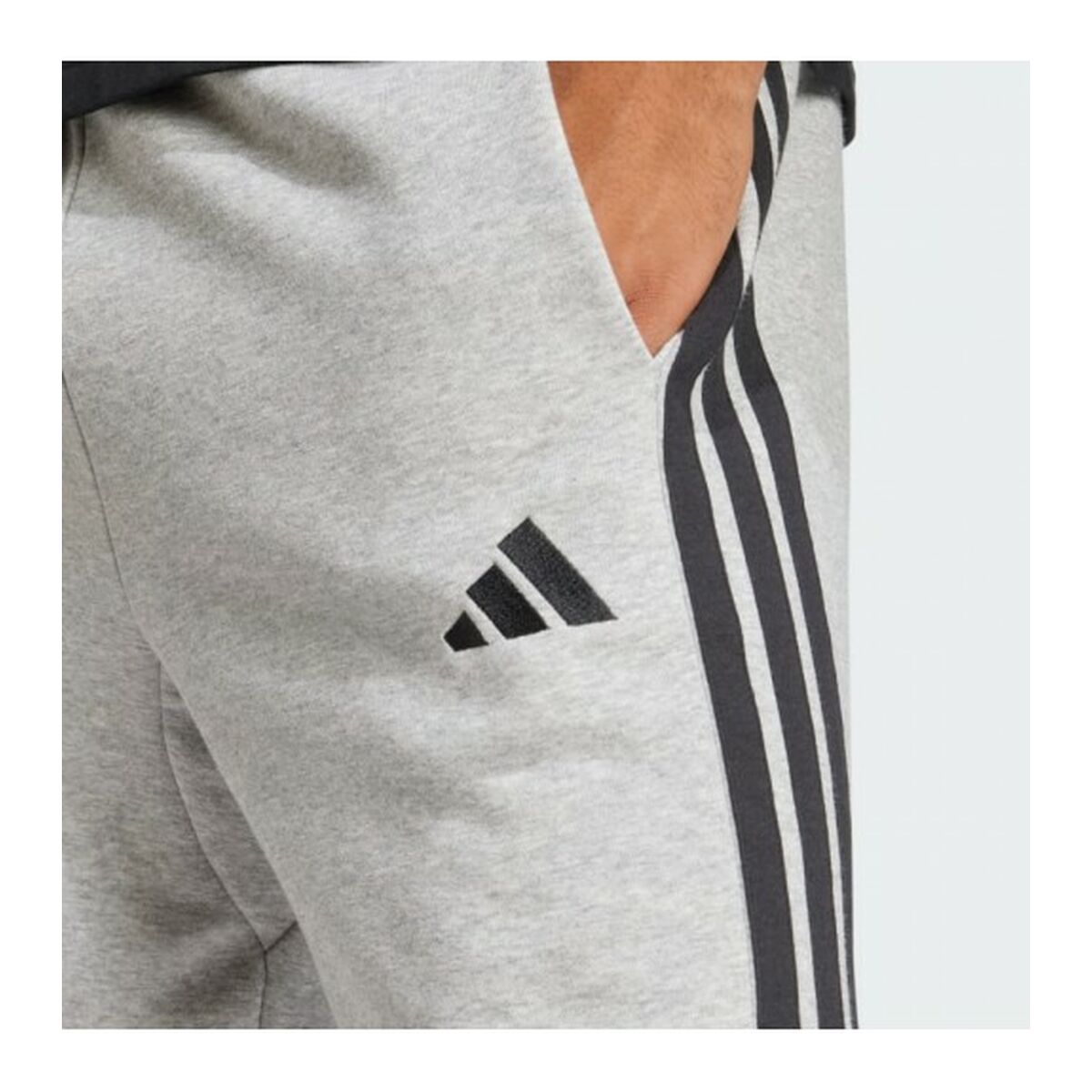 Pantalones Cortos Deportivos para Hombre Adidas 3S FT SHO JE6419 Gris