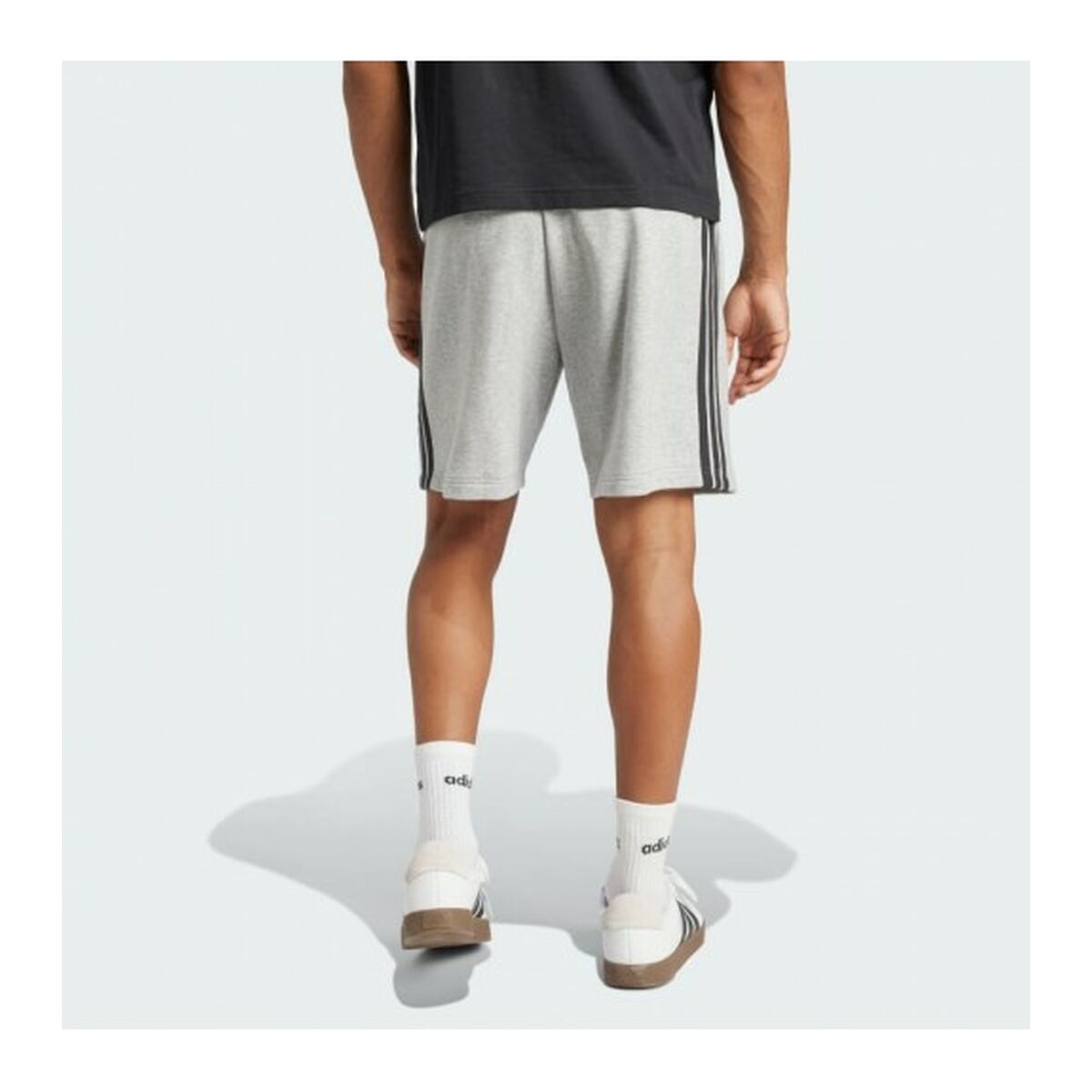 Pantalones Cortos Deportivos para Hombre Adidas 3S FT SHO JE6419 Gris