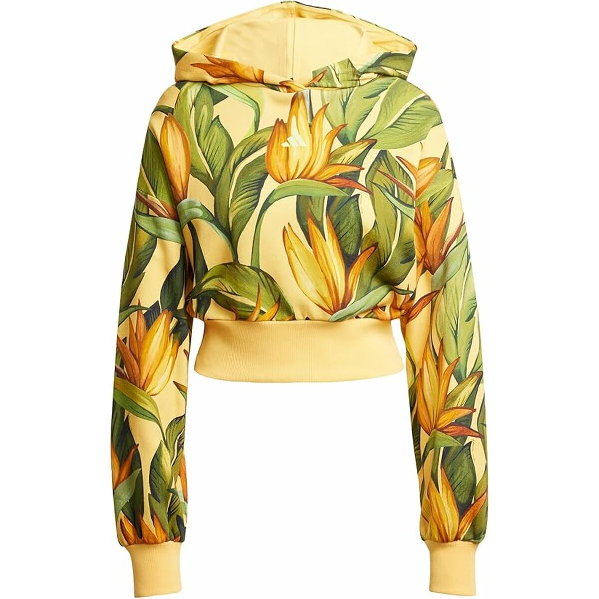 Sudadera con Capucha Mujer Adidas FARM HOODIE JD6282 Amarillo