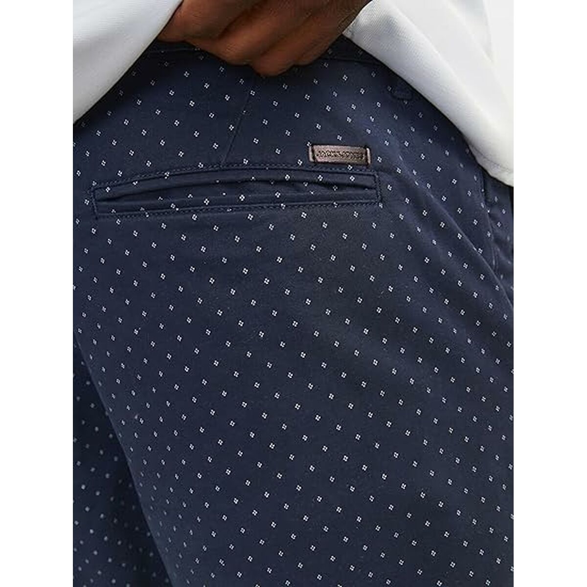 Pantalones Cortos de Hombre Jack & Jones JPSTBOWIE SHORTS SA PRINTED MID SN 12230336 Azul marino