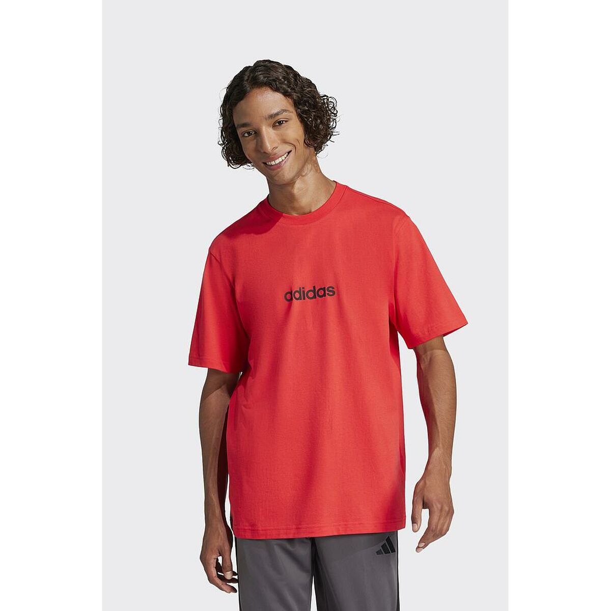 Camiseta de Manga Corta Hombre Adidas M LIN SJ T JE8994 Rojo