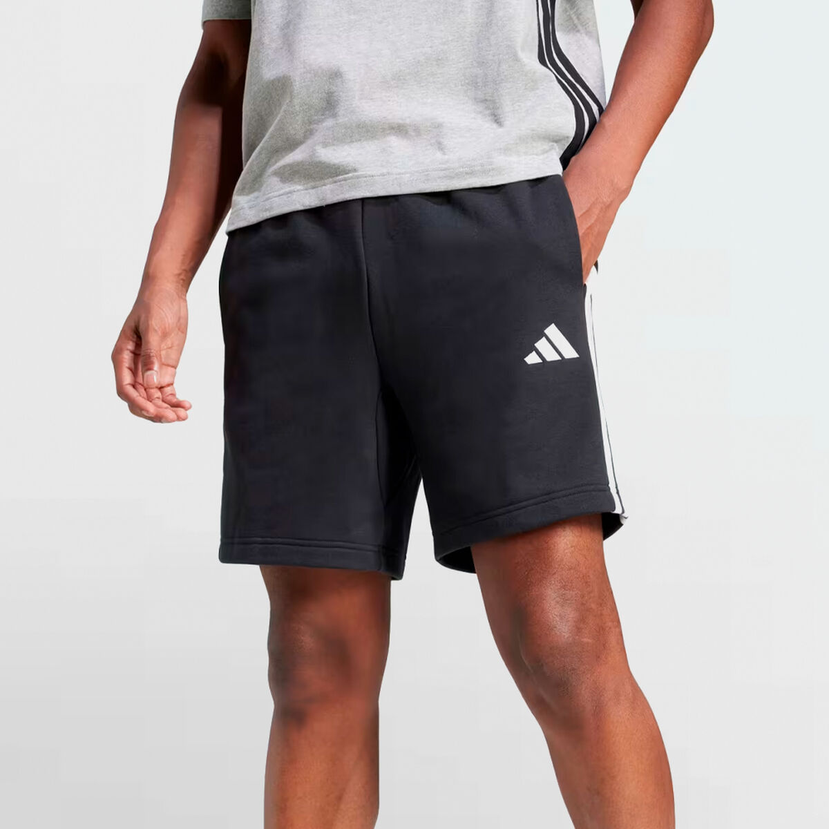 Pantalones Cortos Deportivos para Hombre Adidas 3S FT SHO JE6414 Negro