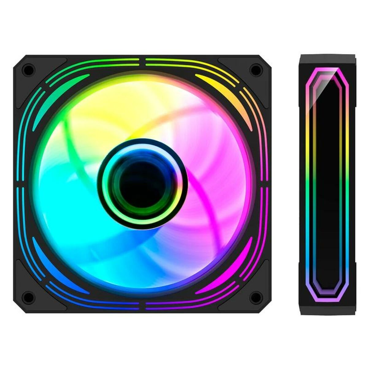 Ventilador de Caja CoolBox KIT 4 Vent.12cm ARGB Infinity Pro Ø 12 cm