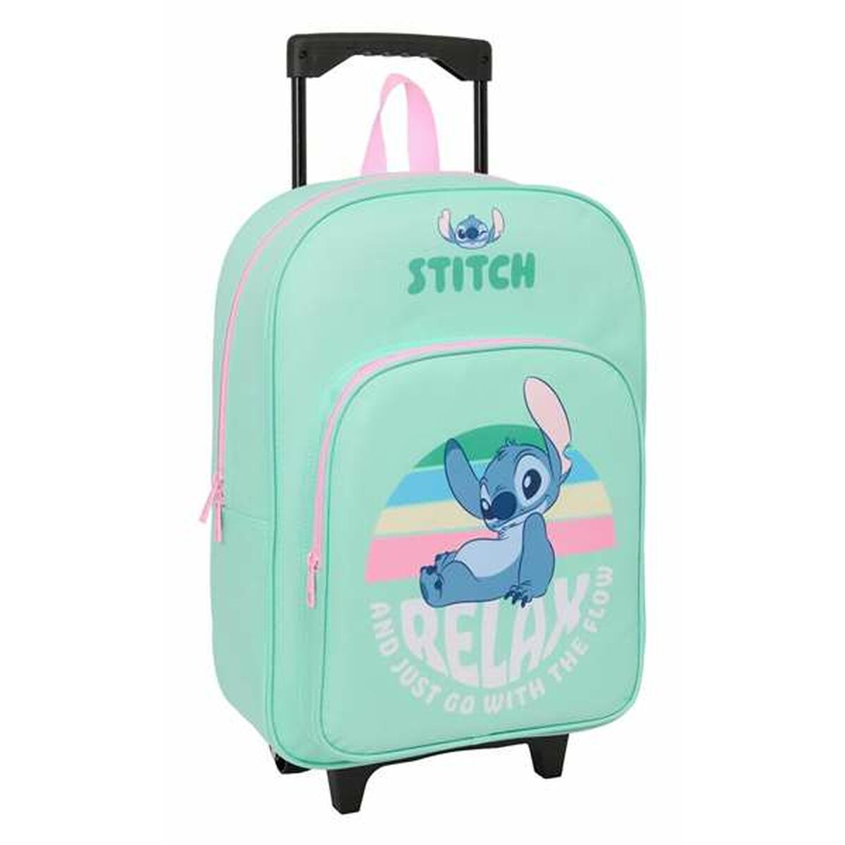 Mochila Escolar con Ruedas Stitch 32 x 42 x 14 cm