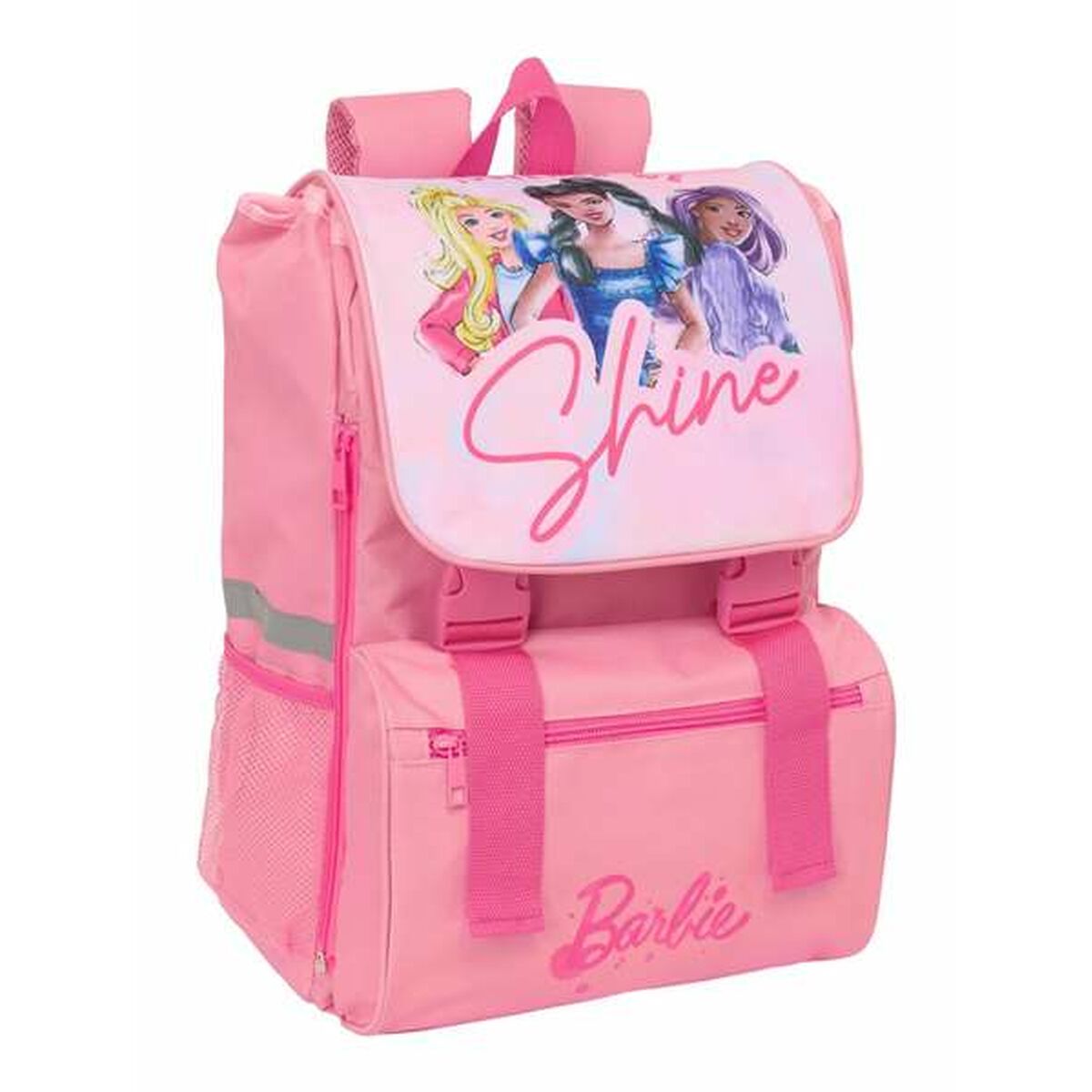 Mochila Escolar Barbie Rosa 18,5 x 41 x 15 cm