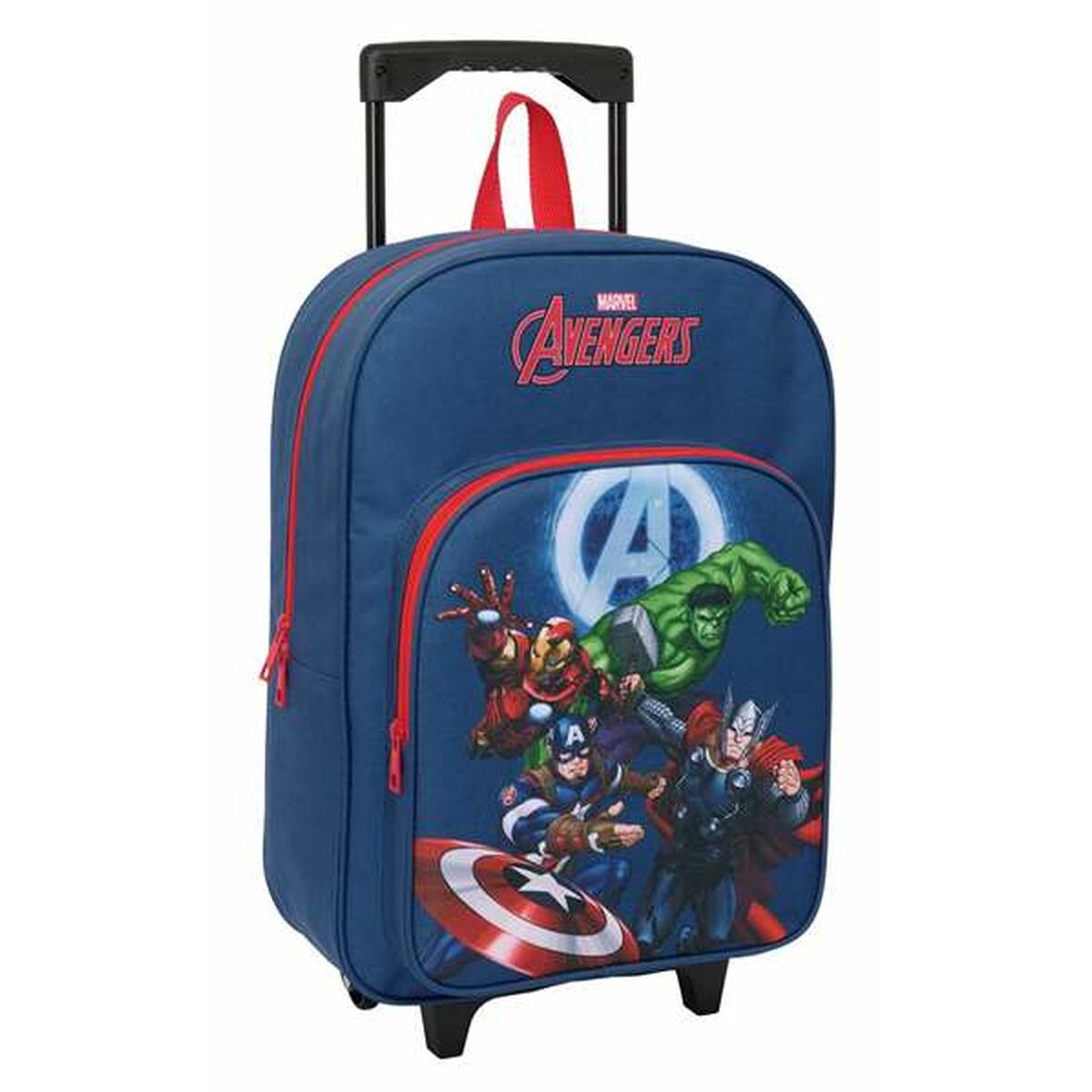 Mochila Escolar con Ruedas The Avengers Azul marino 32 x 42 x 14 cm