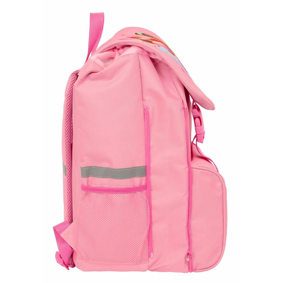 Mochila Escolar Disney Princess Rosa 18,5 x 41 x 15 cm