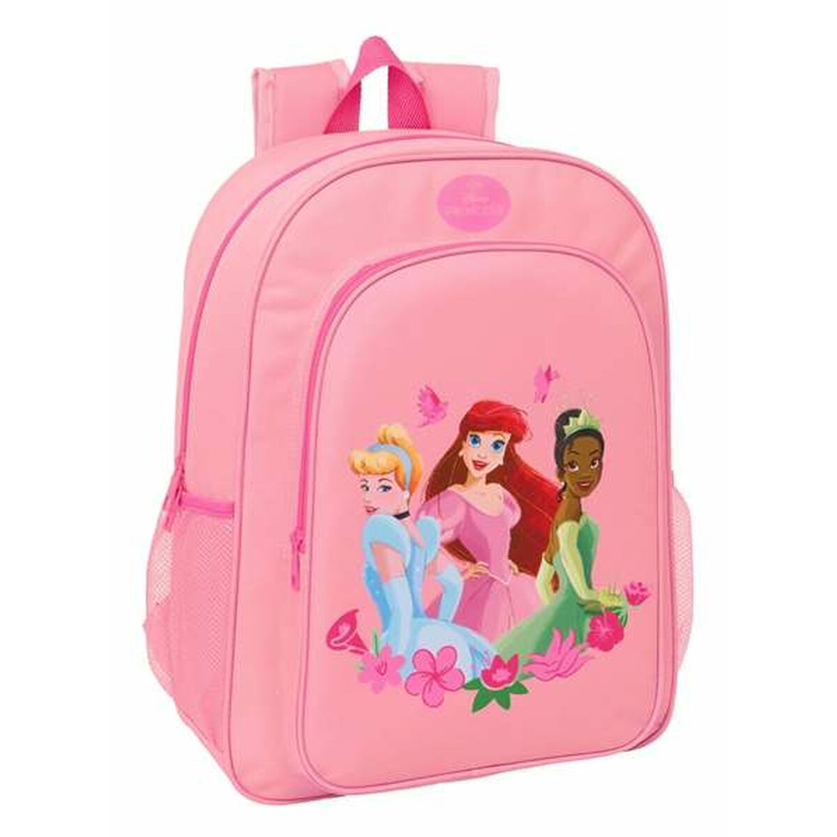 Mochila Escolar Disney Princess Rosa 33 x 42 x 14 cm