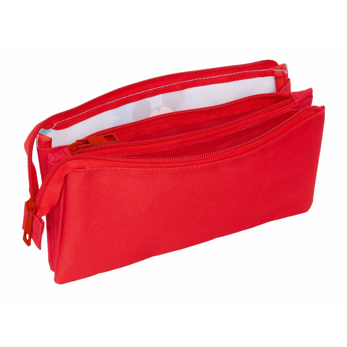 Portatodo Triple Mickey Mouse Azul 22 x 12 x 3 cm