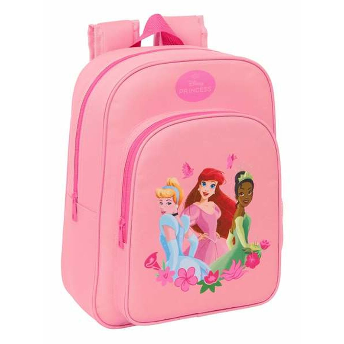 Mochila Escolar Disney Princess Rosa 26 x 34 x 11 cm