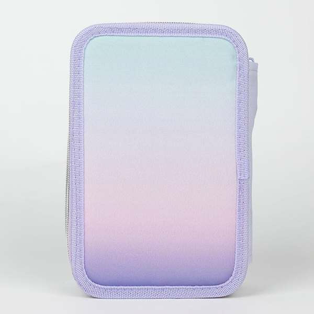 Plumier Doble Stitch Lila 12,5 x 6,5 x 19,5 cm 43 Piezas