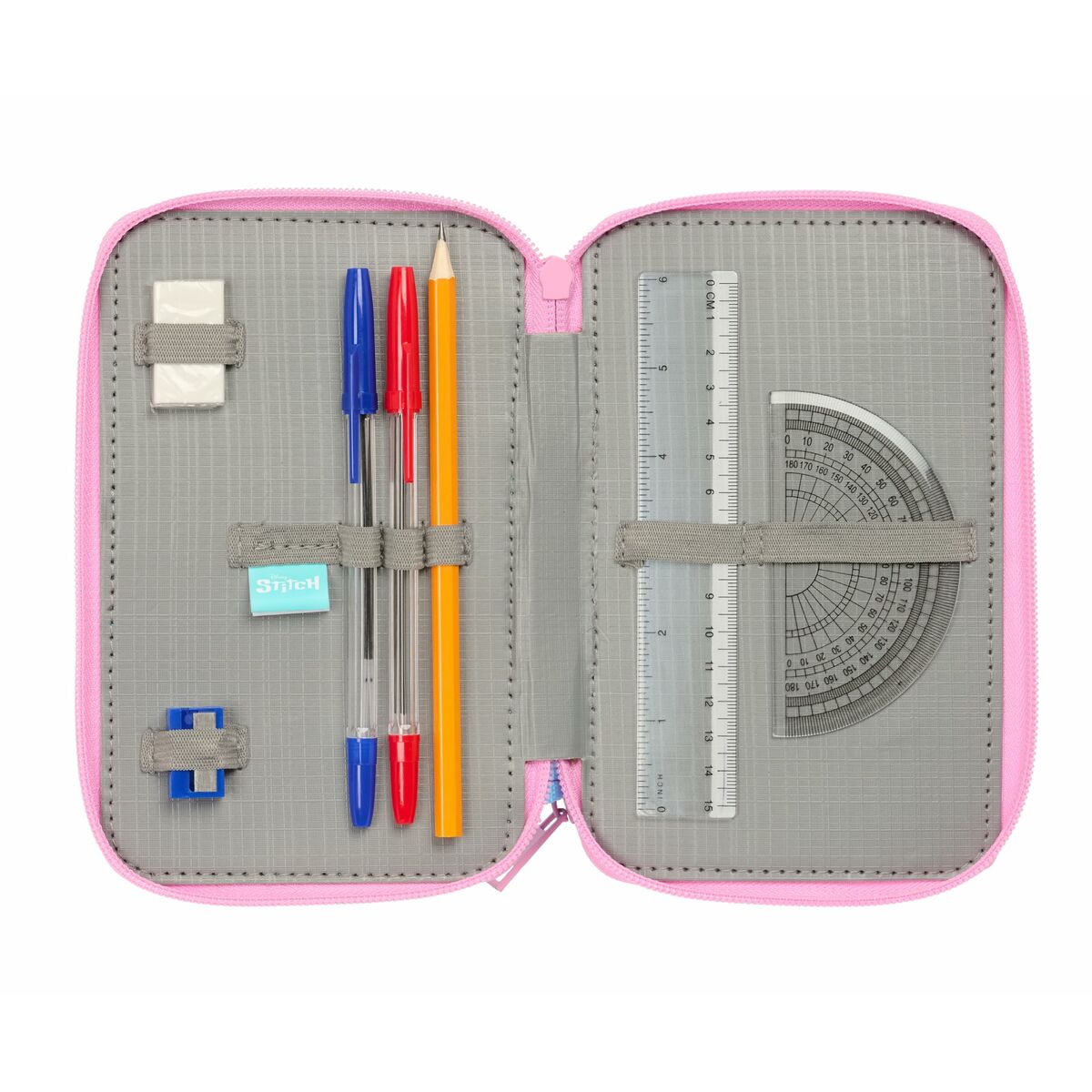 Plumier Triple Stitch Azul 12,5 x 19,5 x 5,5 cm 37 Piezas