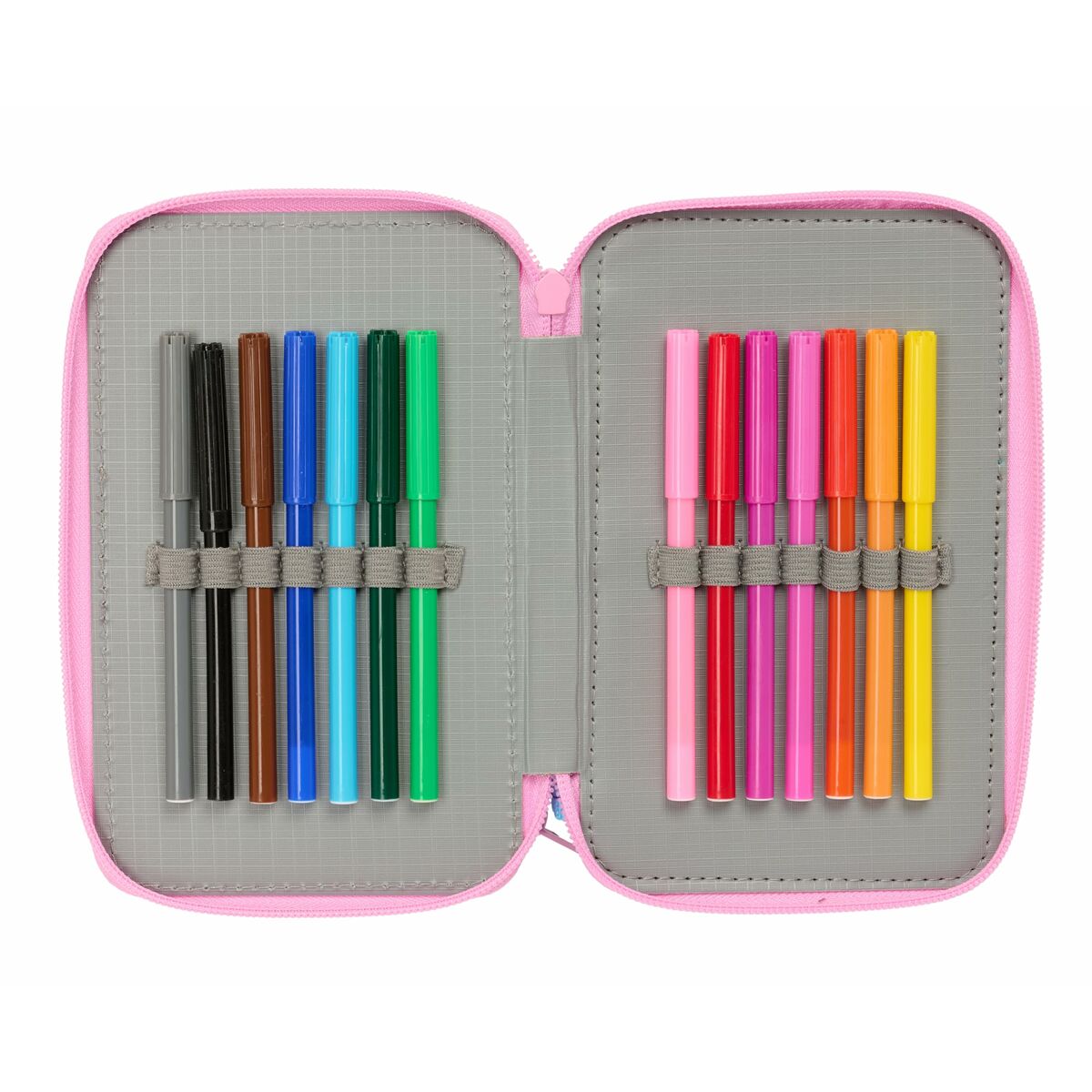 Plumier Triple Stitch Azul 12,5 x 19,5 x 5,5 cm 37 Piezas