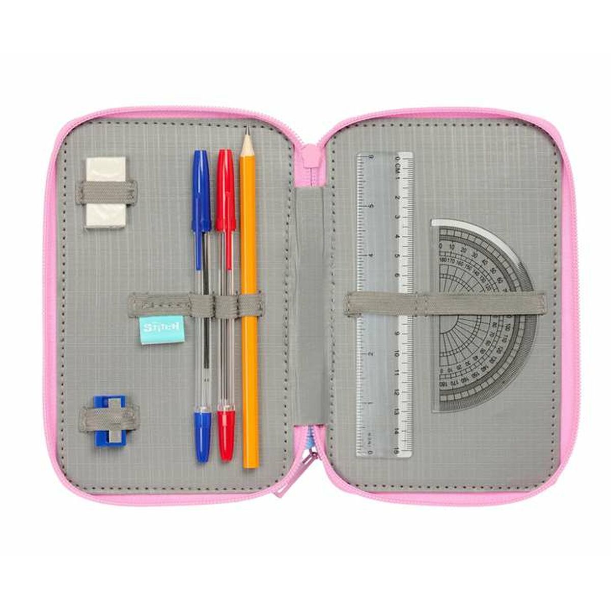 Plumier Triple Stitch Azul 12,5 x 19,5 x 5,5 cm 37 Piezas