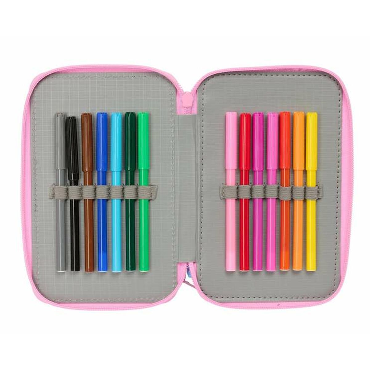 Plumier Triple Stitch Azul 12,5 x 19,5 x 5,5 cm 37 Piezas