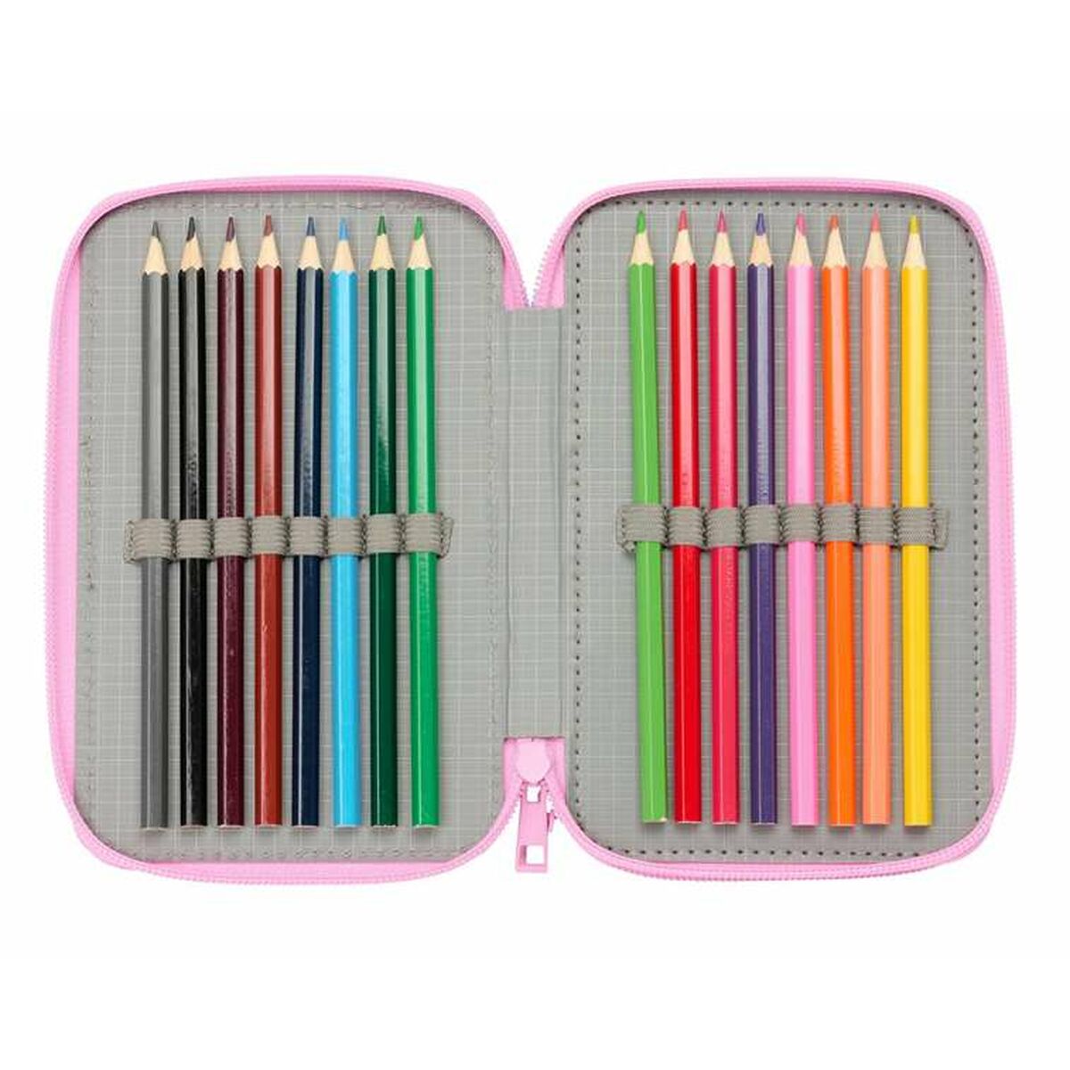 Plumier Triple Gabby's Dollhouse Azul 12,5 x 19,5 x 5,5 cm 37 Piezas