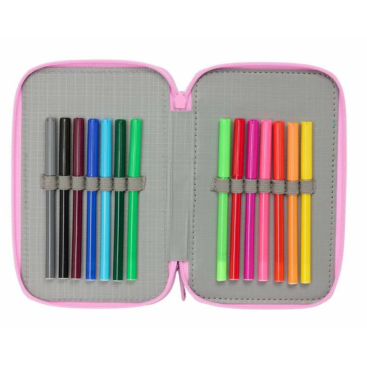 Plumier Triple Gabby's Dollhouse Azul 12,5 x 19,5 x 5,5 cm 37 Piezas