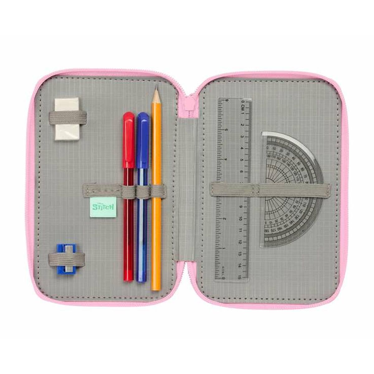 Plumier Triple Stitch Verde 12,5 x 19,5 x 5,5 cm 37 Piezas