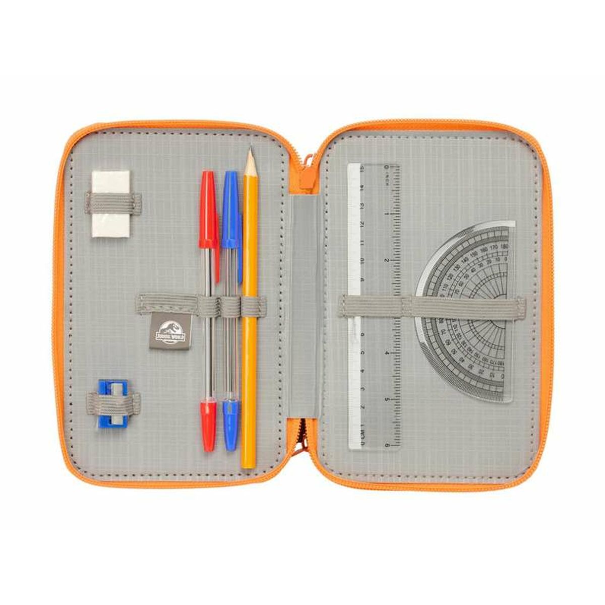 Plumier Triple Jurassic World Negro 12,5 x 19,5 x 5,5 cm 37 Piezas