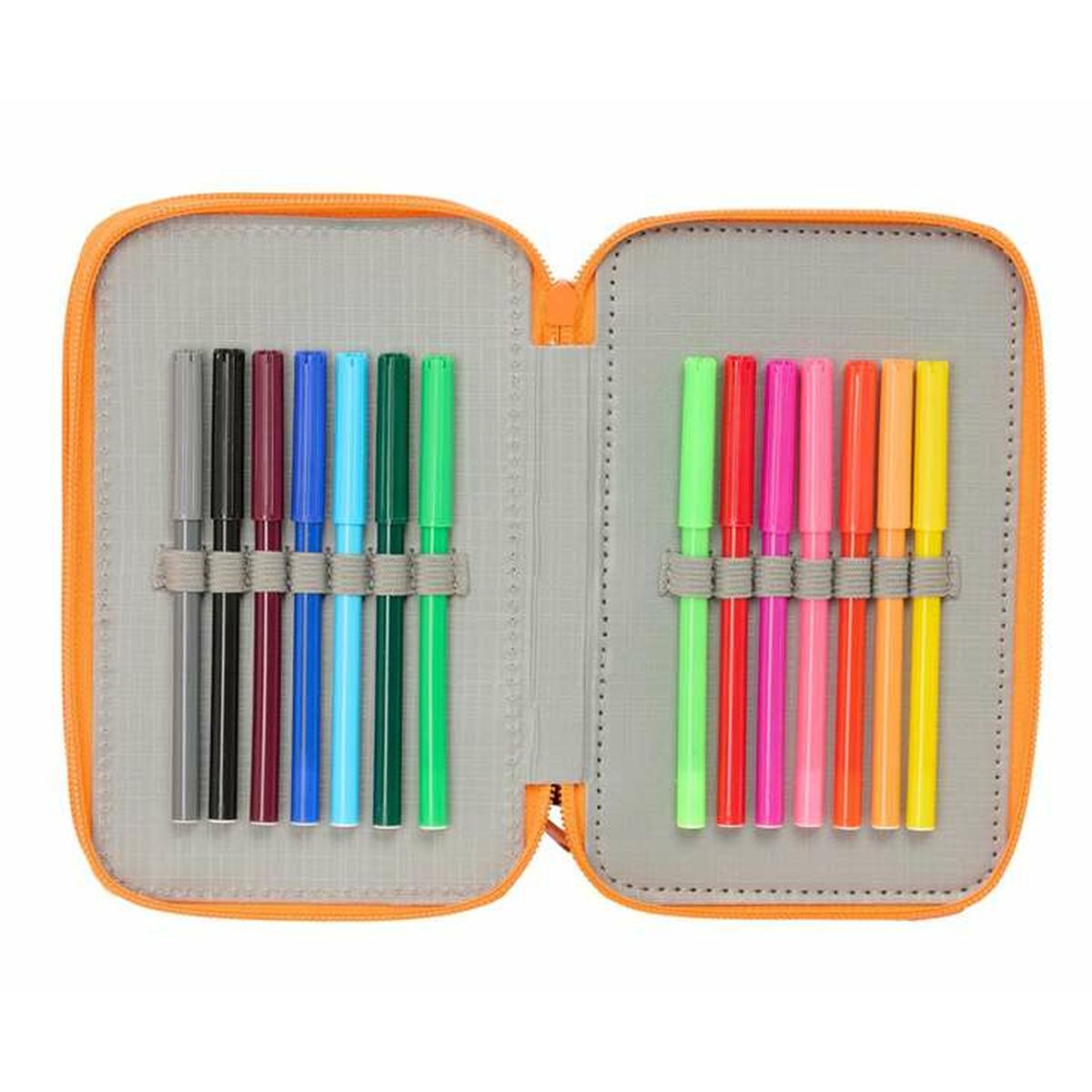 Plumier Triple Jurassic World Negro 12,5 x 19,5 x 5,5 cm 37 Piezas