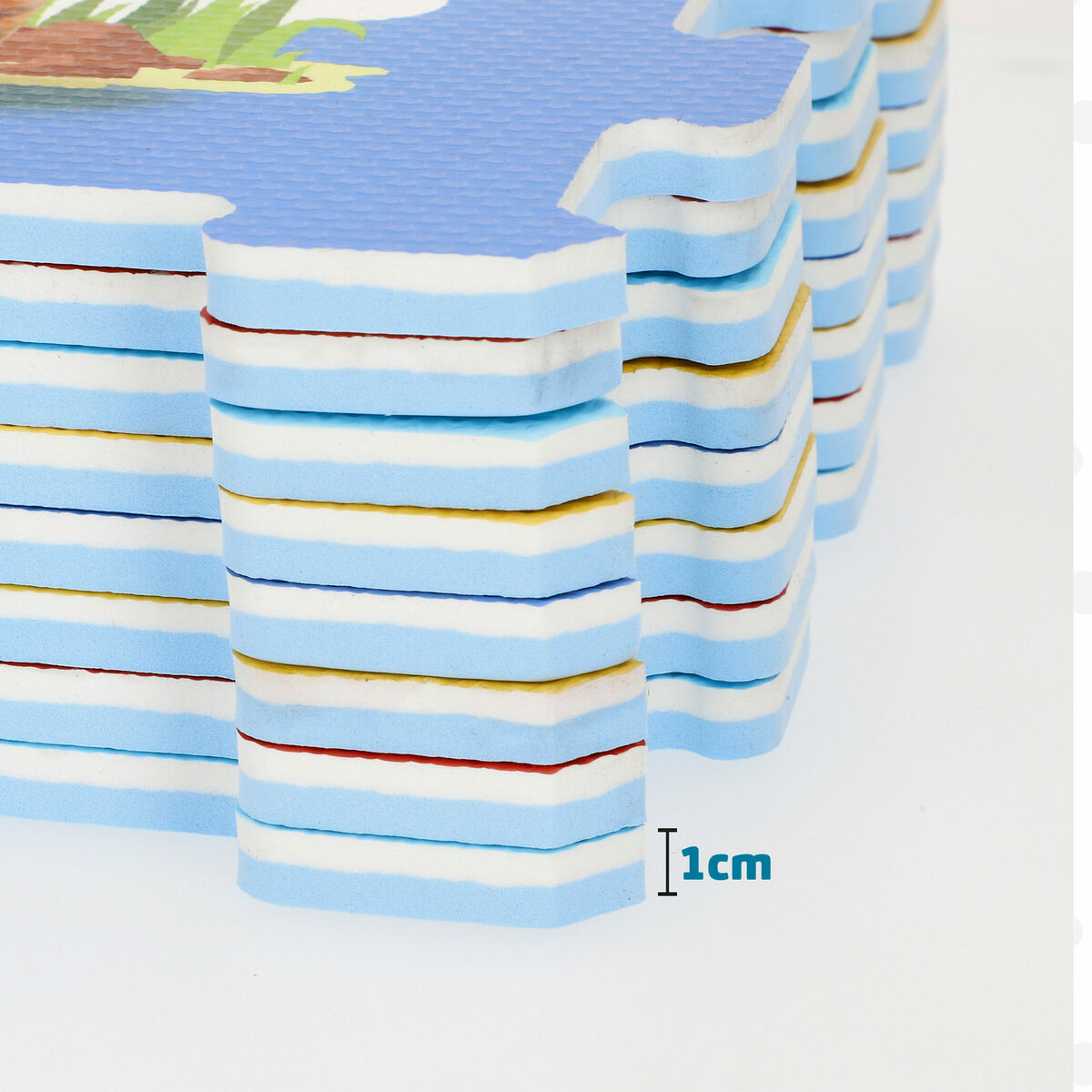 Alfombra de Puzzle Colorbaby Plástico EVA 114 x 58 cm 8 Piezas (4 Unidades)