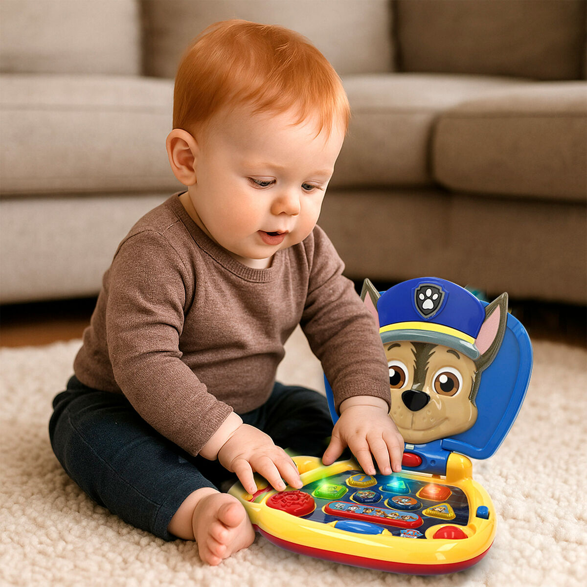 Ordenador de juguete The Paw Patrol Inglés 20 x 17 x 14 cm Multicolor (4 Unidades)