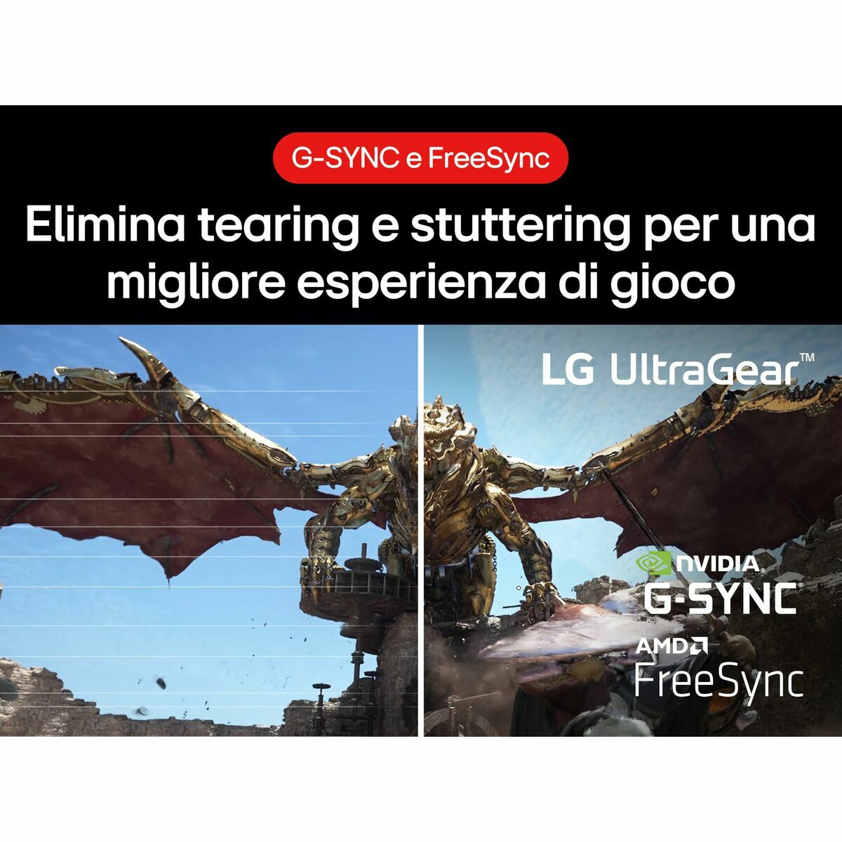 LG UltraGear™ de 27 pulgadas Monitor Gaming QHD de 200Hz | 1ms de tiempo de respuesta, Compatible con G-SYNC®, FreeSync™