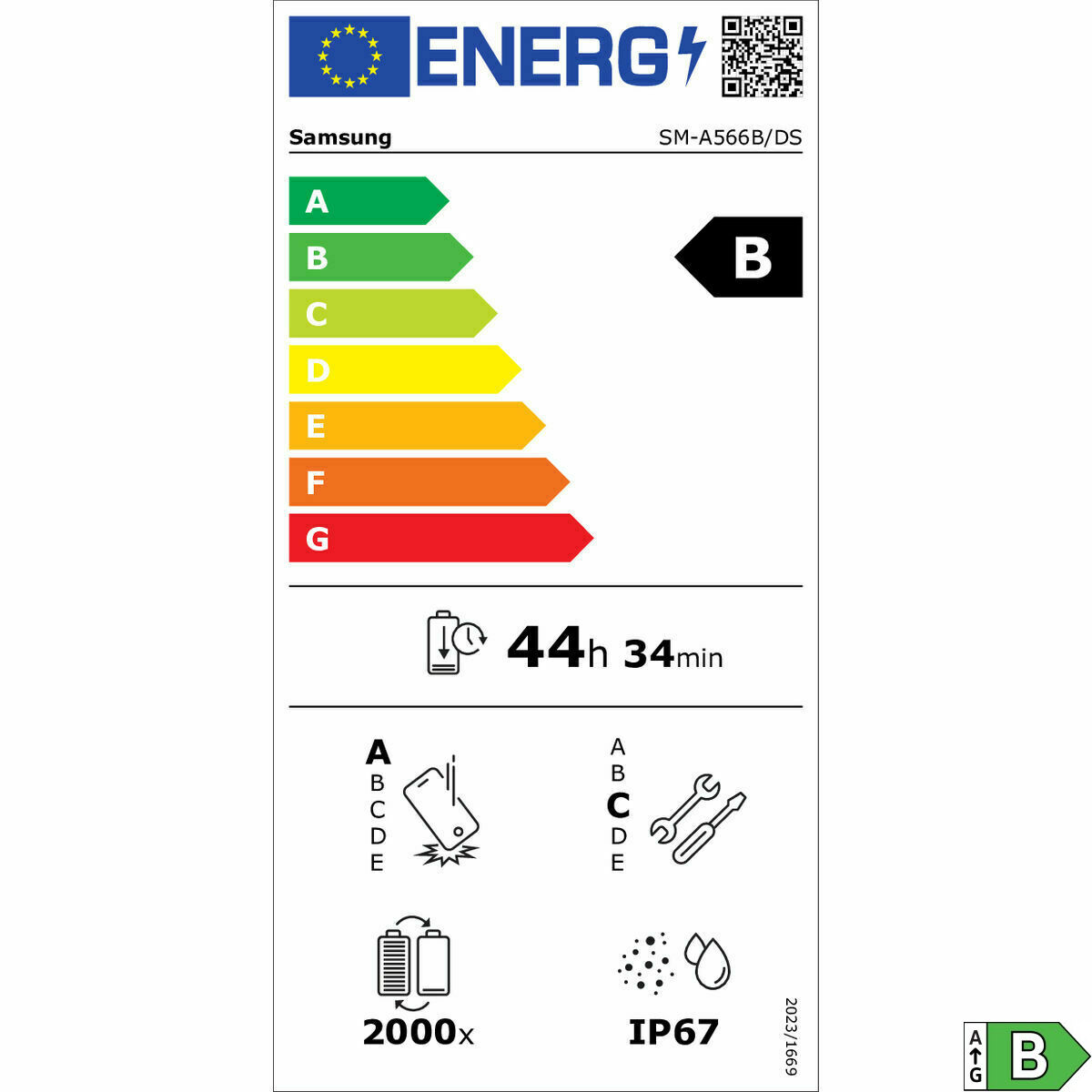 Smartphone Samsung SM-A566BZGAEUB Octa Core 8 GB RAM 128 GB Verde 6,7"