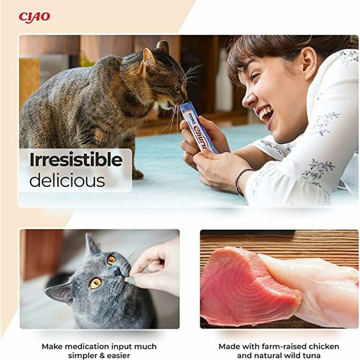 Snack para Gatos Inaba Pollo