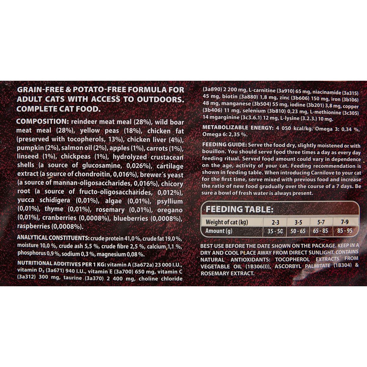 Comida para gato Carnilove Reno 6 Kg