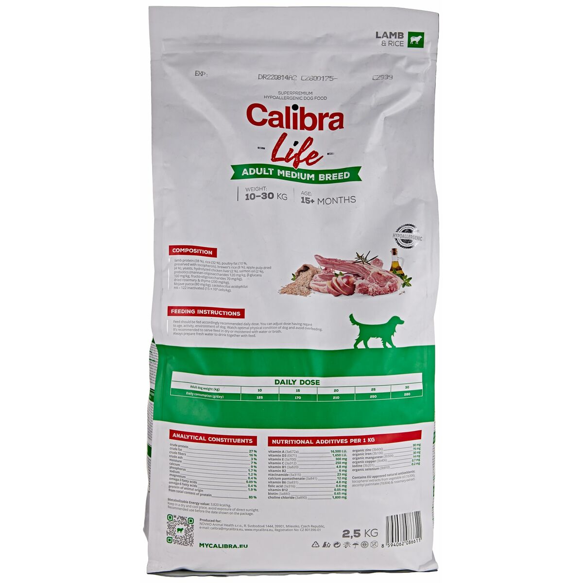 Pienso Calibra Cordero 2,5 kg