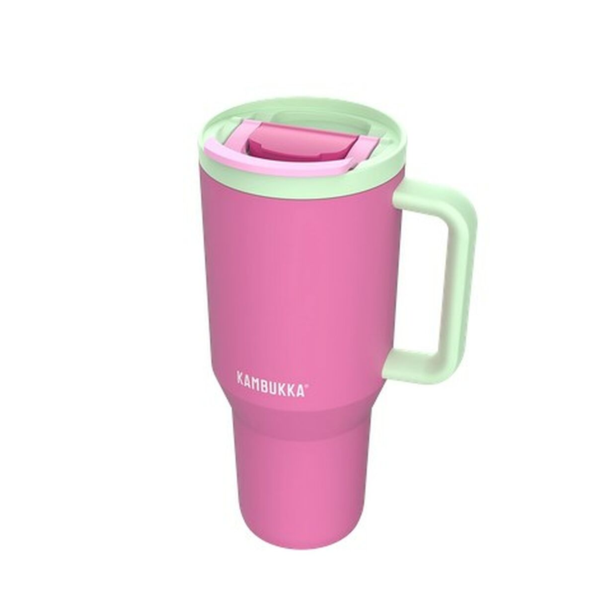 Taza Termo con Tapa Kambukka 11-08004 Verde Rosa Acero Inoxidable 950 ml