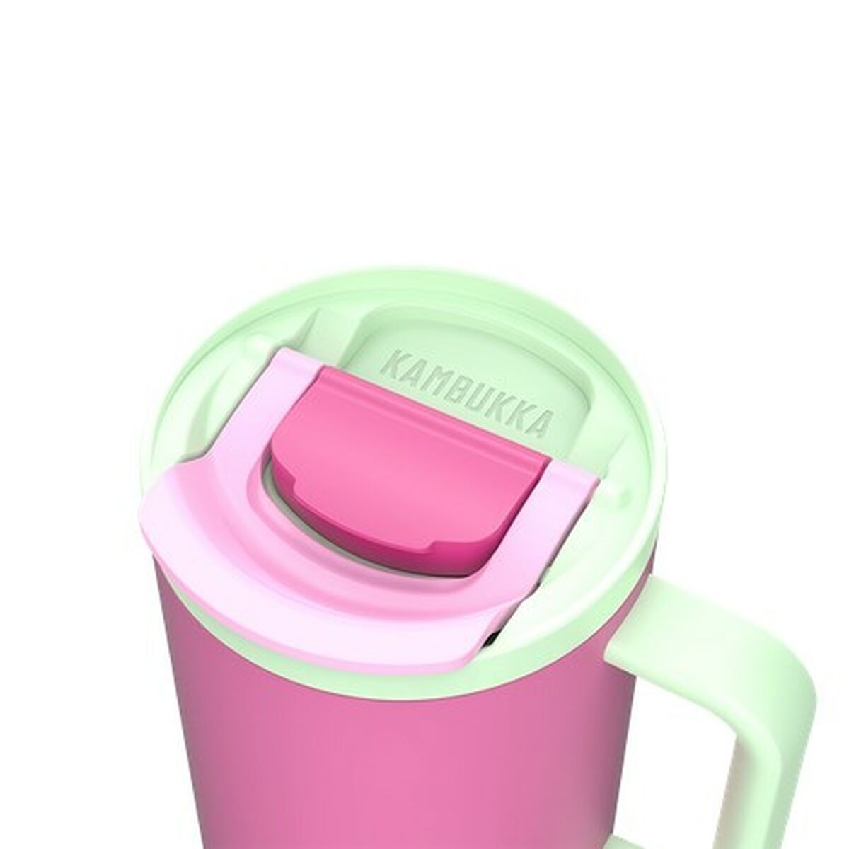 Taza Termo con Tapa Kambukka 11-08004 Verde Rosa Acero Inoxidable 950 ml