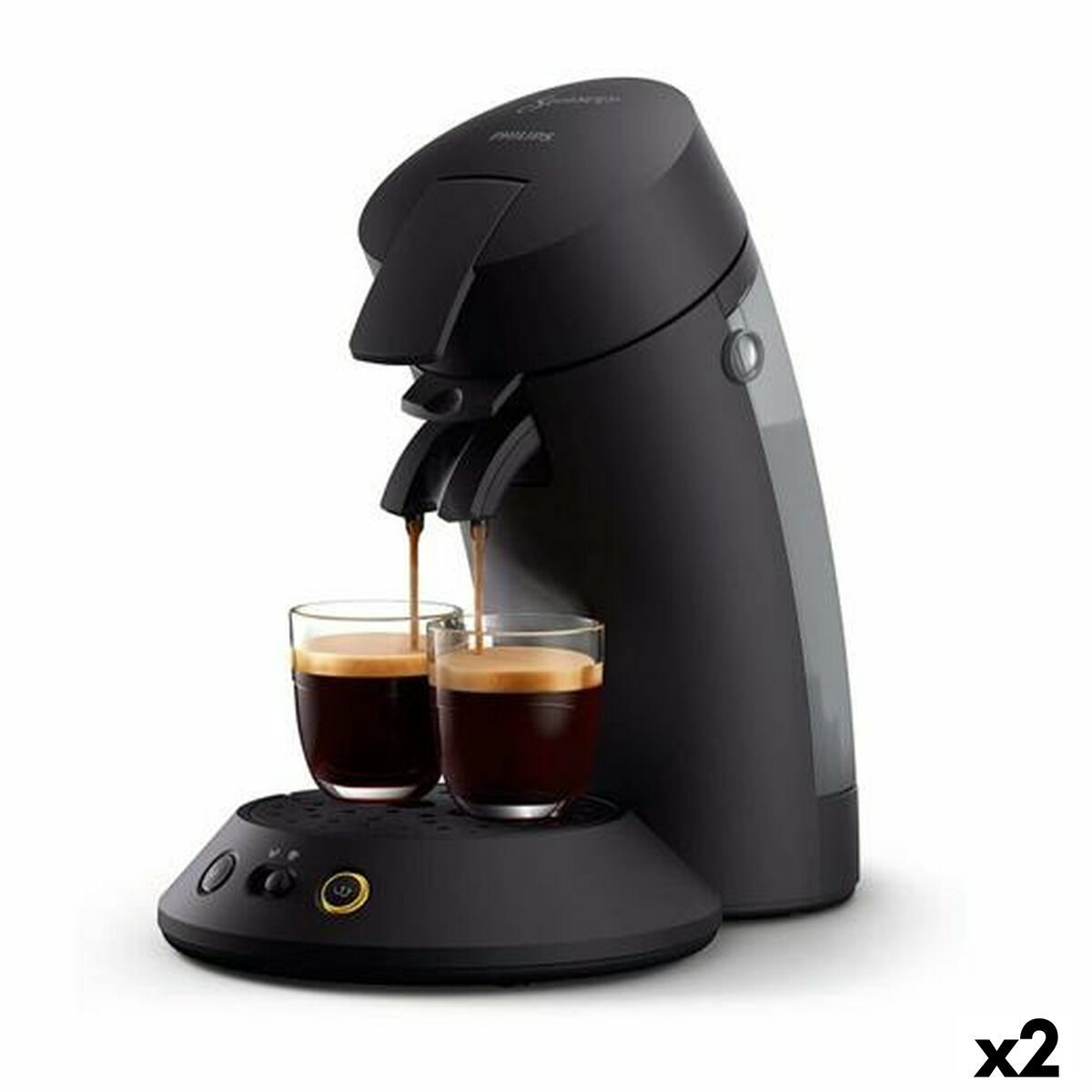 Cafetera de Cápsulas Philips SENSEO ORIGINAL PLUS Negro 1 bar 0,7 L (2 Unidades)