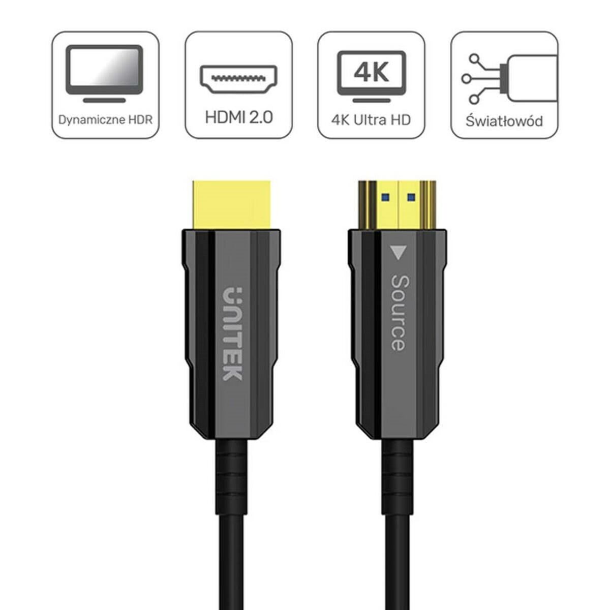Cable HDMI Unitek C11092ASL01-10M Negro 10 m