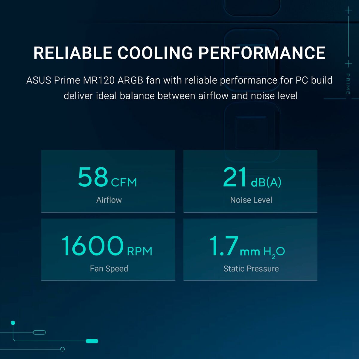 Ventilador de Caja Asus 90DA00I0-B09020 Ø 12 cm (3 Unidades)