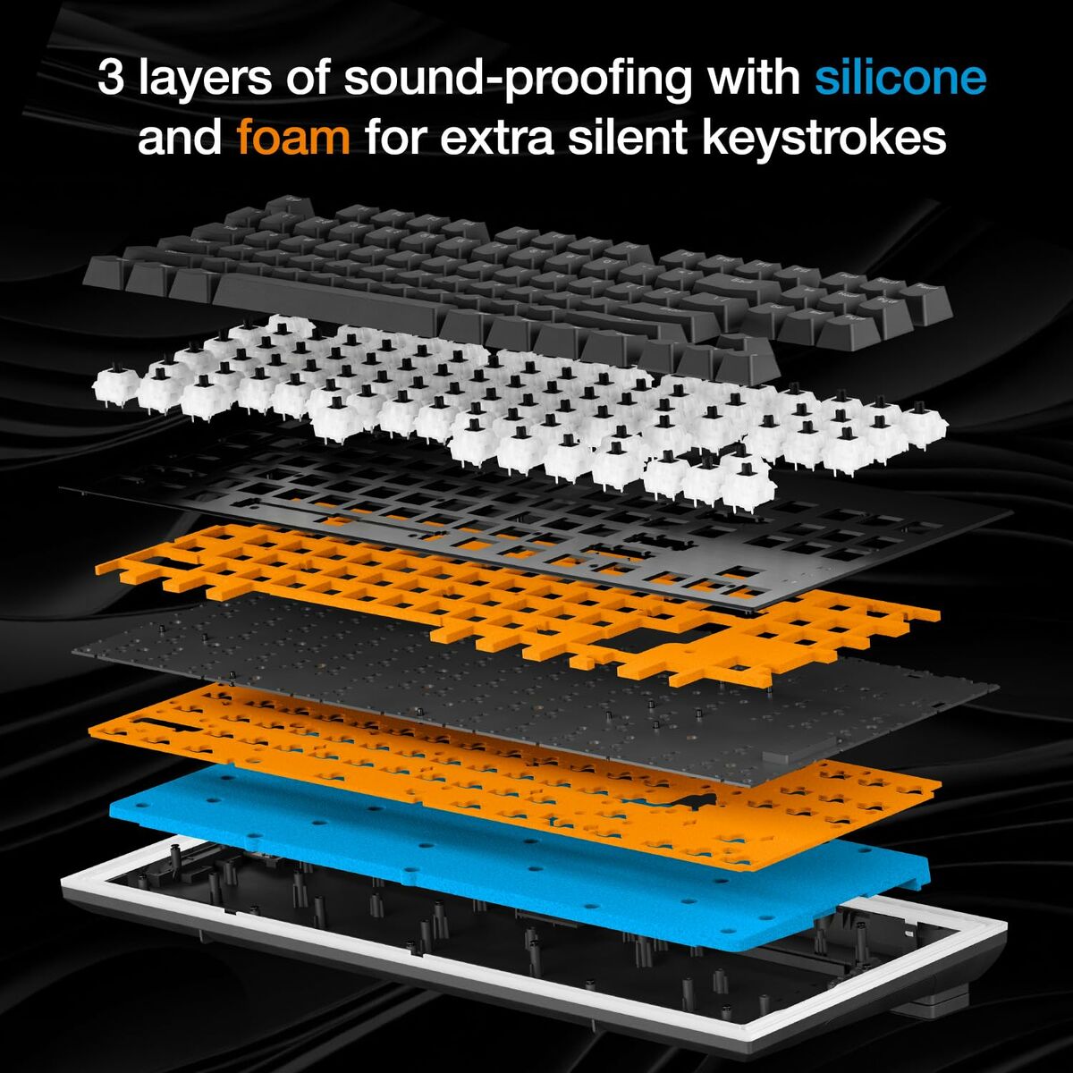 Teclado Be Quiet! BT002US Negro Multicolor QWERTY Qwerty US