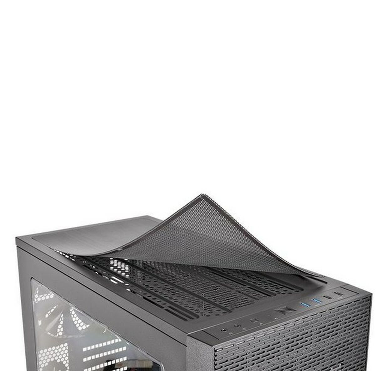 Caja Semitorre ATX THERMALTAKE CA-1F8-00M1WN-02 Azul Negro