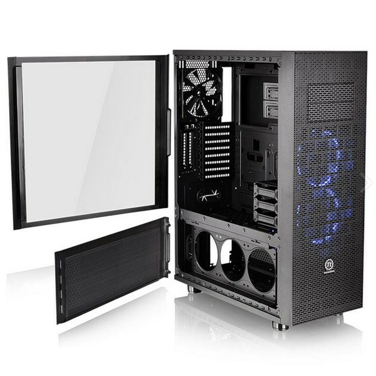 Caja Semitorre ATX THERMALTAKE CA-1F8-00M1WN-02 Azul Negro